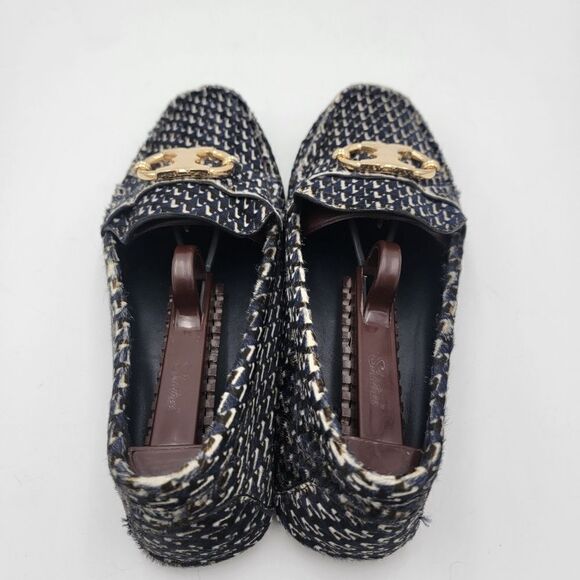 Tory Burch Calf Hair Horsebit Loafers Size 8.5 Slip On - Picture 12 of 14